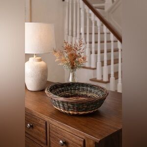 Handcrafted Handwoven Recycled Paper Rope Basket